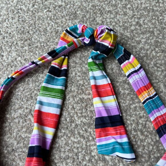 Anne Cole Swim Womens sz S SMALL Painted Sky Striped Triangle Tie - Picture 10 of 11